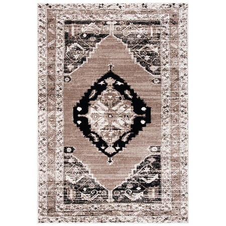 Safavieh 8 x 10 ft. Vintage Hamadan Power Loomed Rectangle Area Rug Brown & Ivory VTH228T-8
